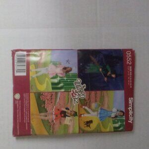 Simplicity Sewing Pattern The Wizard Of Oz Costume Women 8-16 Uncut #0552